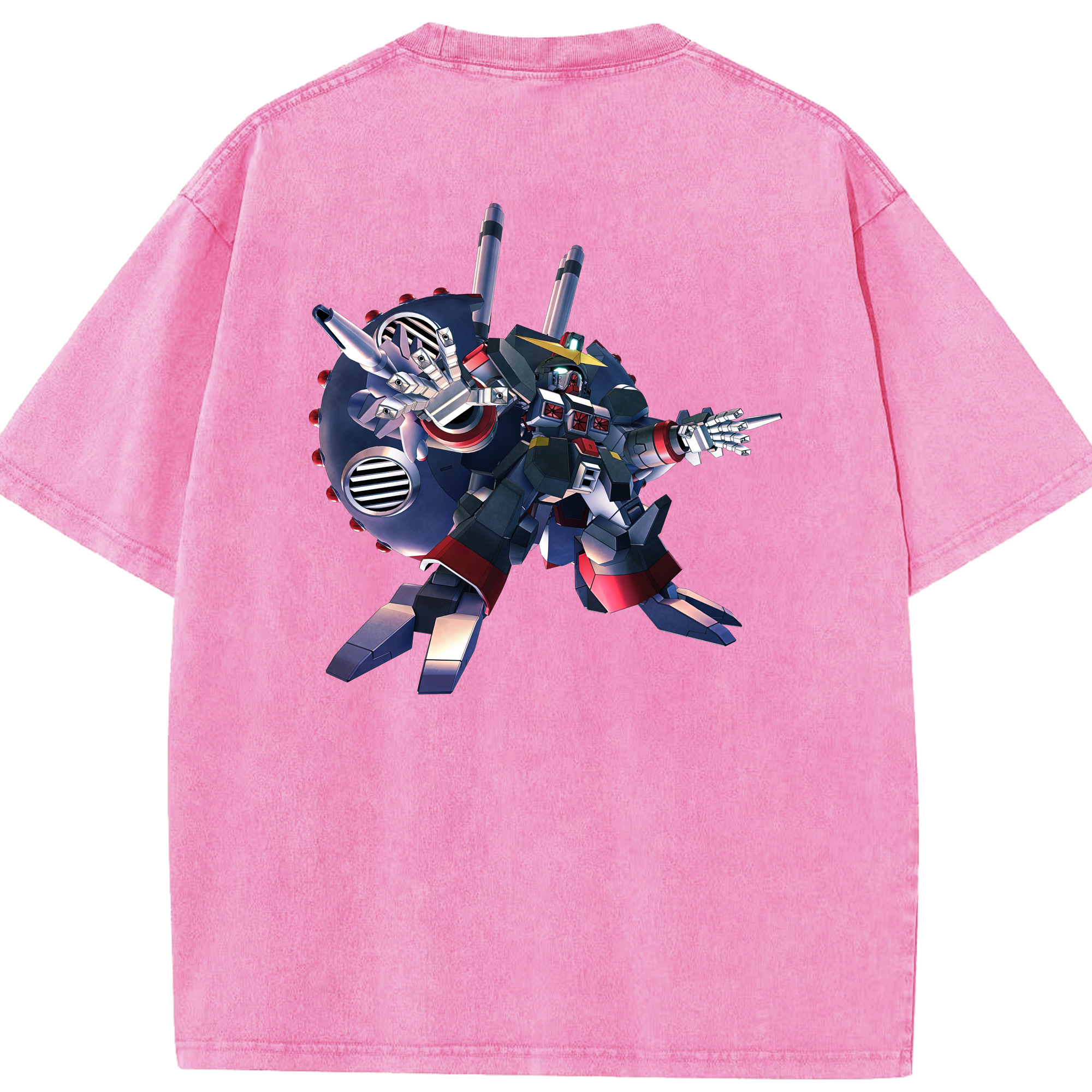 （画像用） 機動戦士ガンダム Mobile Suit Gundam 綿100% ヴィンテージ風 半袖Tシャツ（背面プリント）